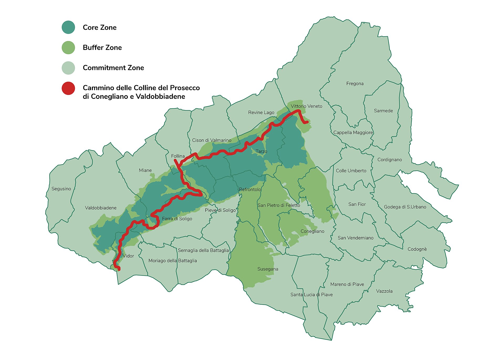 Mappa del percorso